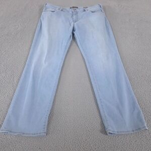 34 Heritage Jeans Mens 42x32 Light Wash Charisma Straight Cotton Lyocell Stretch